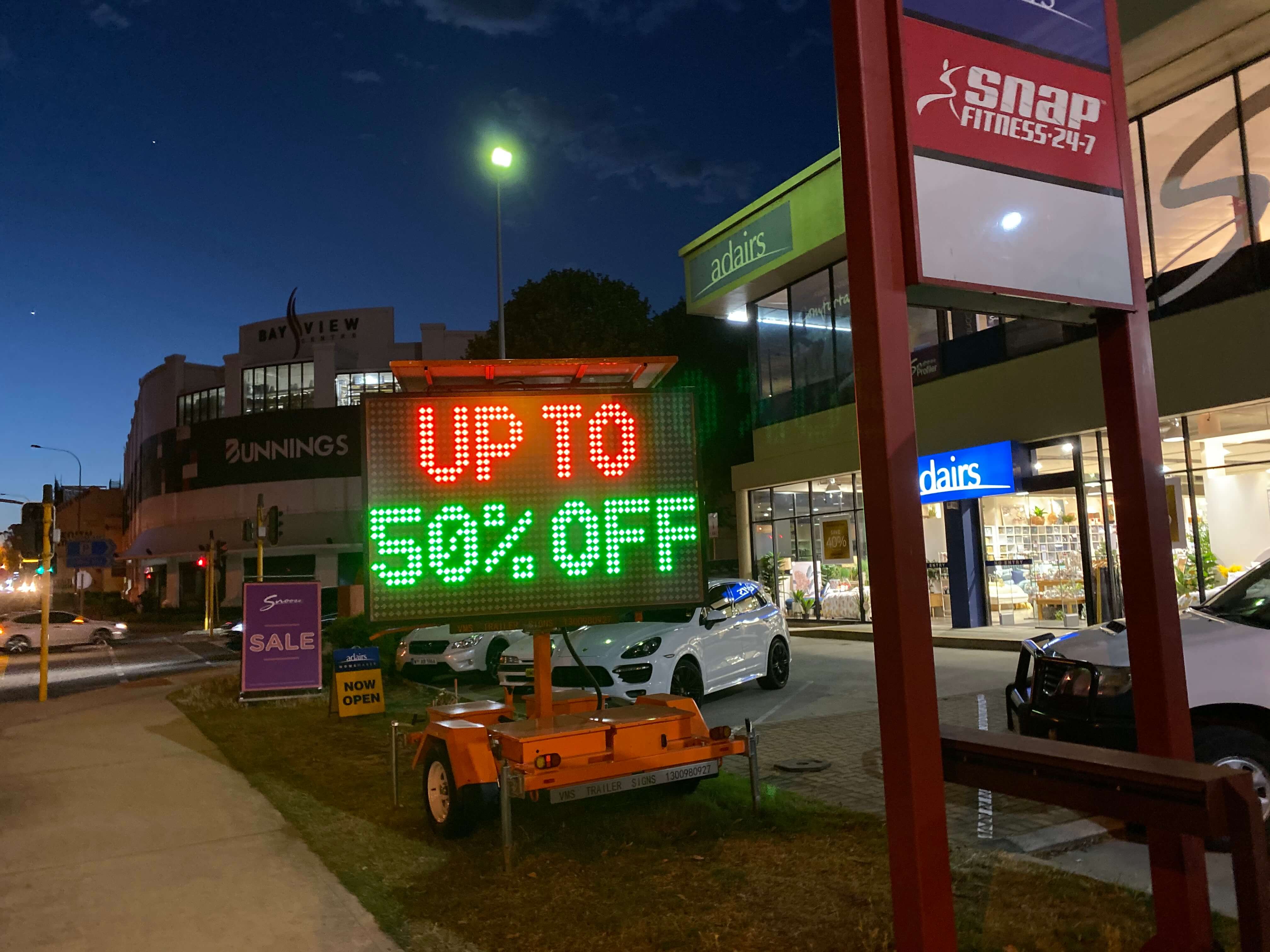 Advertising Night and Day